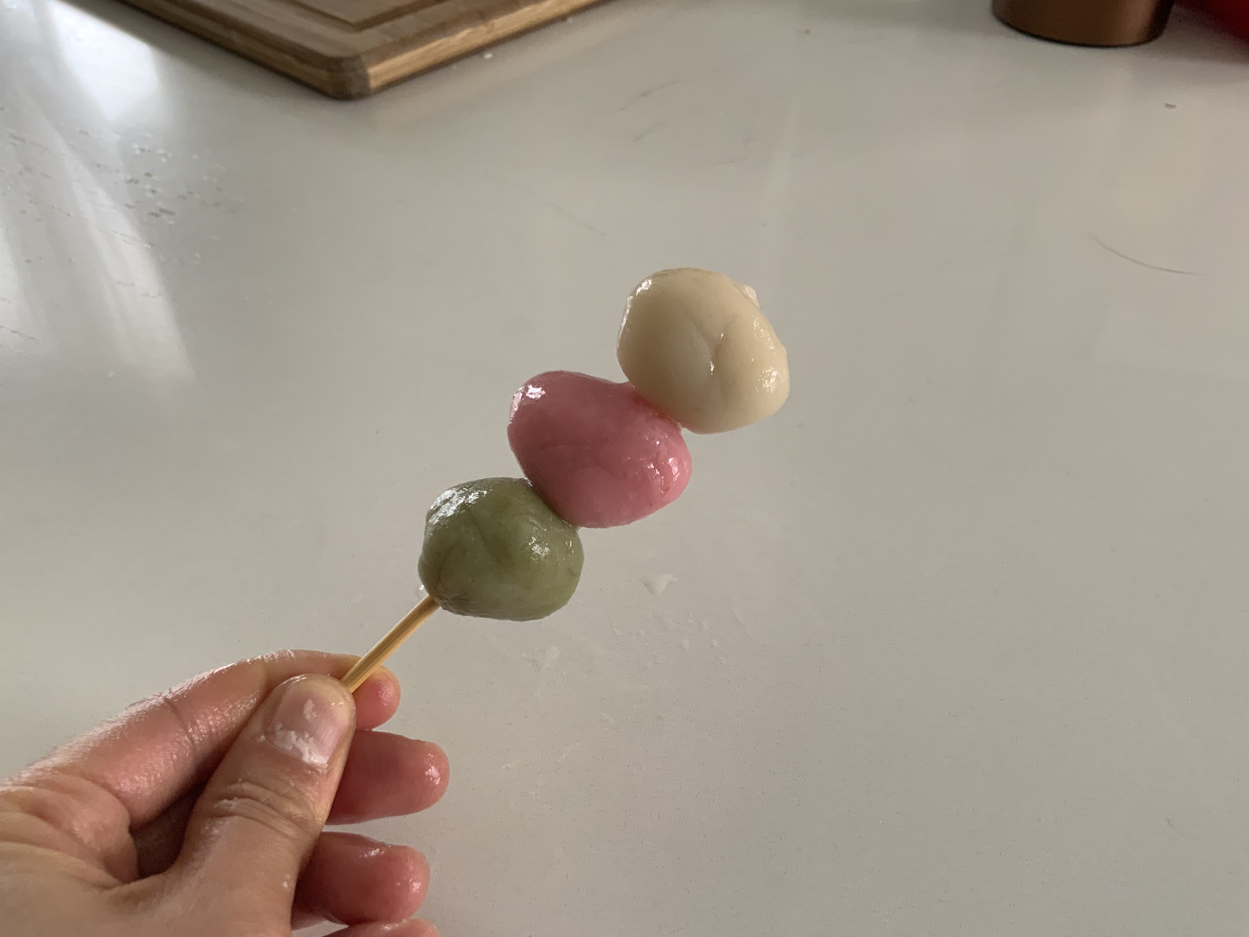 Homemade dango (it’s like mochi)